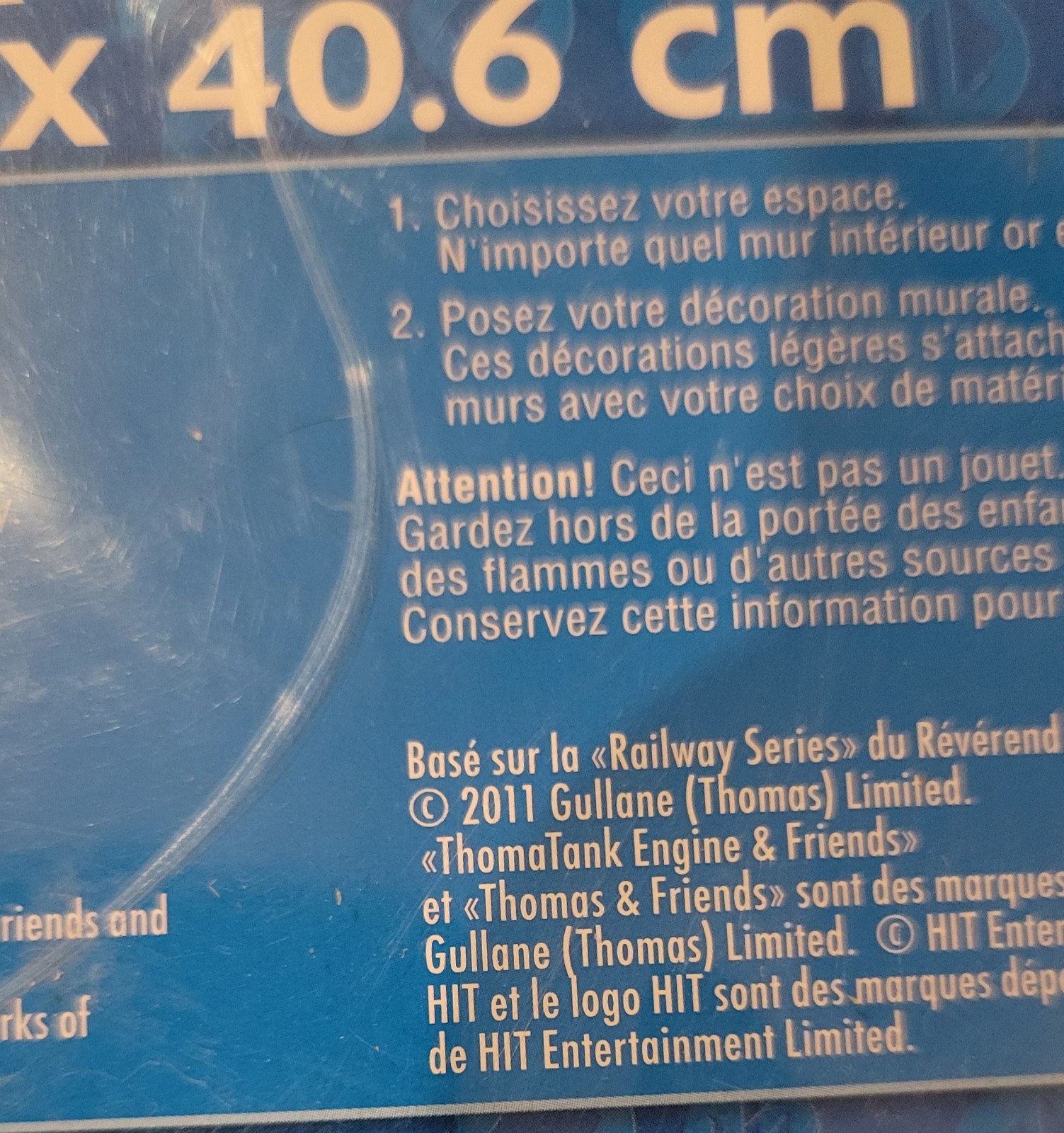 Thomas & Friends Giant Scene Setter Wall Decorating Kit 5 Piece Set 2011 NEW