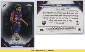 2023-24 Topps Chrome UEFA Club Competitions Lamine Yamal #64 Rookie RC