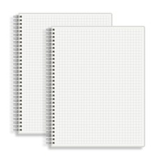 Large Graph Ruled Wirebound Spiral Notebook, 8.5 x 11 Inches, 1/4 Inch Grid ...