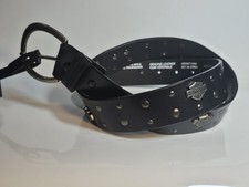 Harley Davidson Set In Stone Studded Leather Belt Women's Medium HDWBT11698 New