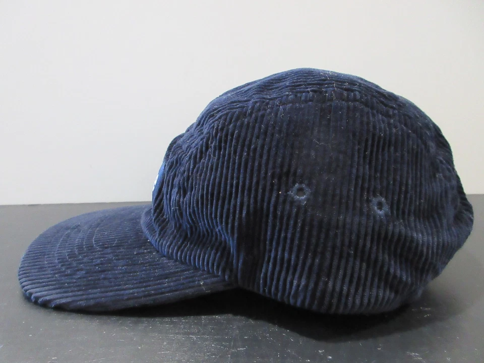 Boné vintage Supreme chapéu alça traseira painel preto streetwear veludo EUA masculino anos 90 - Imagem 3 de 4