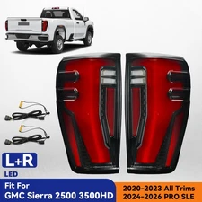 Upgrade LED Tail Light For 2020-2025 2026 GMC SIERRA 2500 3500 Pair Left+Right