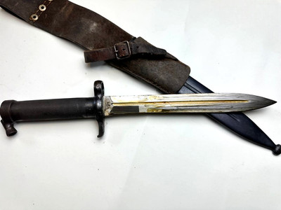 Rare Swedish M1896 Mauser Bayonet Unit Marked I17 w Scabbard Frog