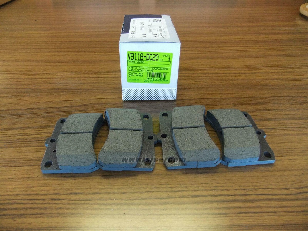 雨雪花　ジャンパーDAIHATSU ダイハツ FRONT BRAKE PAD SET FOR DAIHATSU HIJET ATRAI WAGON S320G