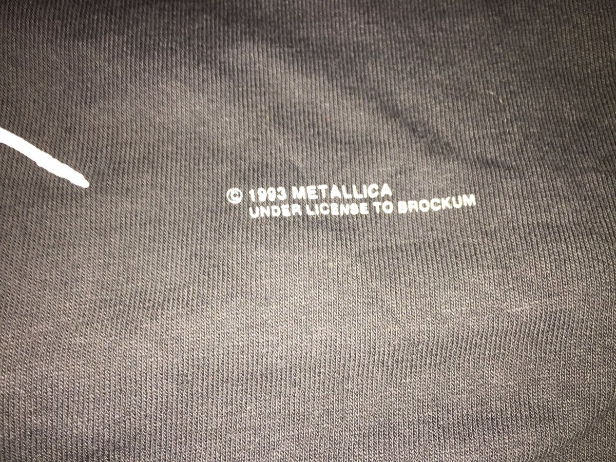 Rare 1993 Metallica Metallifukinca Tour Shirt Size M/L Rock Thrash 