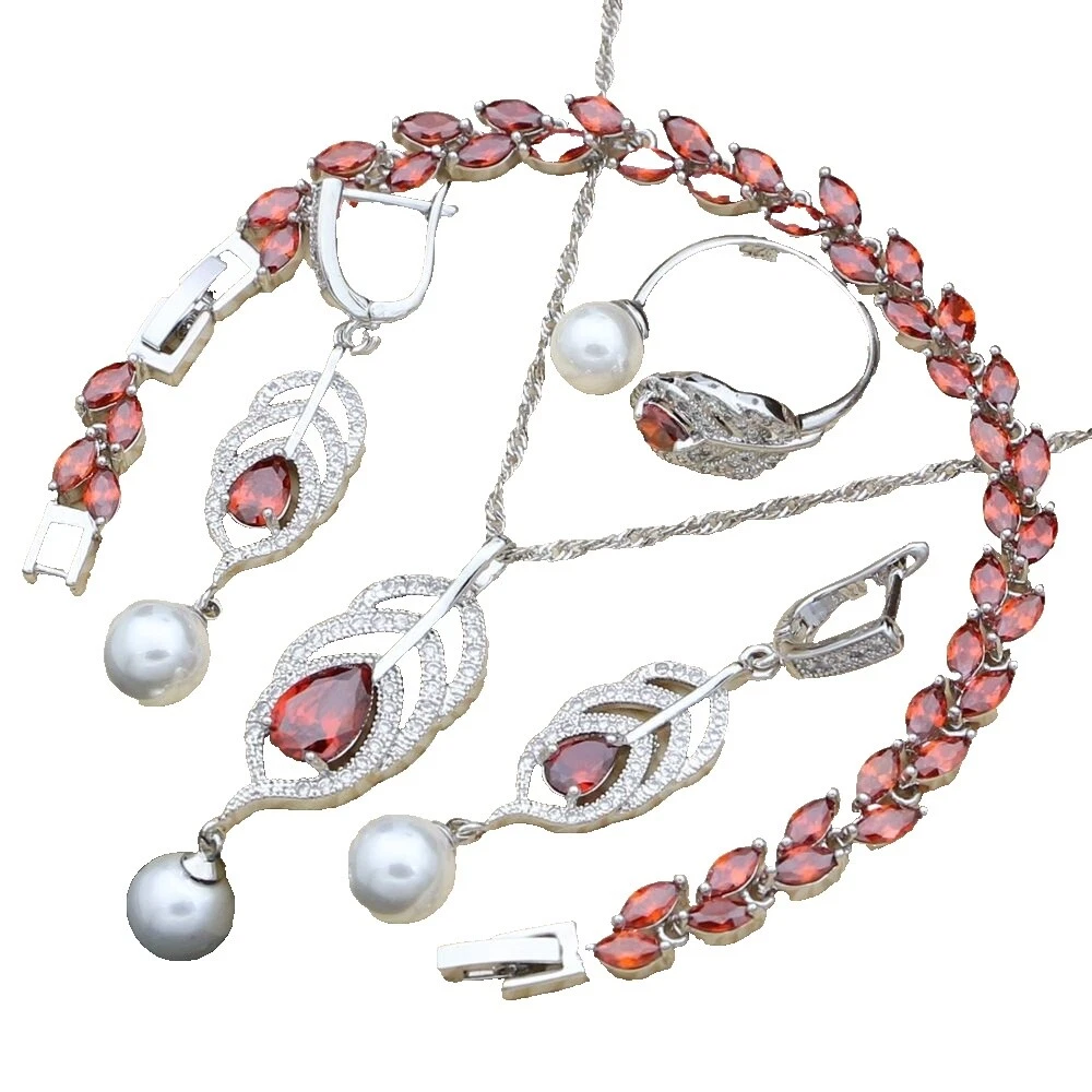 Pearl Silver Plated Fashion Jewelry Sets