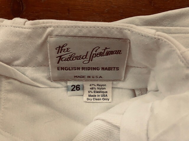 TAILORED SPORTSMAN Side Zip  DRESSAGE Breeches *LADIES sz 26 Waist *VGC* 
