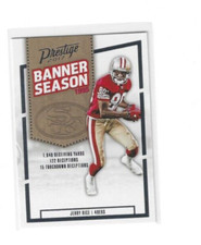 2017 Prestige Football Banner Season Inserts #9 Jerry Rice - San Francisco 49ers
