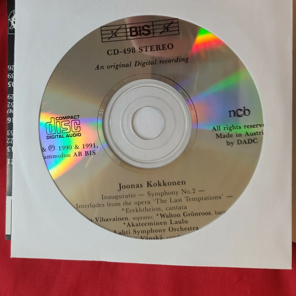 Joonas Kokkonen Inauguración Sinfonía Nº 2 Interludios de LAS ÚLTIMAS TENTACIONES Foto 3 de 4