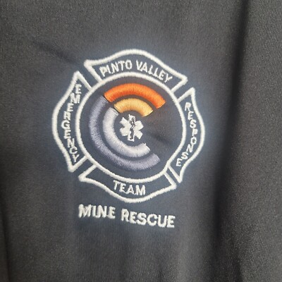 Pinto Valley Emergency Mine Rescue Response Team Size 2XL Black