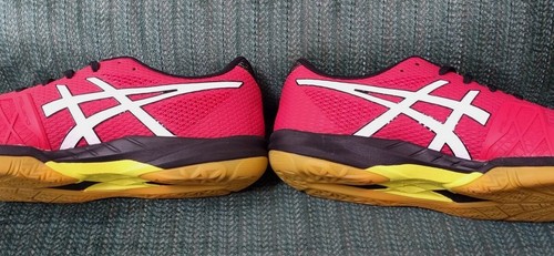 Asics Herren US Größe 11,5 Badmintonschuhe Gel Blade 7 rot gelb 1071A029 (neu ohne Karton) - Bild 9 von 12