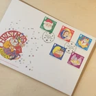 Isle of Man Stamps 2002 FDC Christmas  First Day Cover Unaddressed