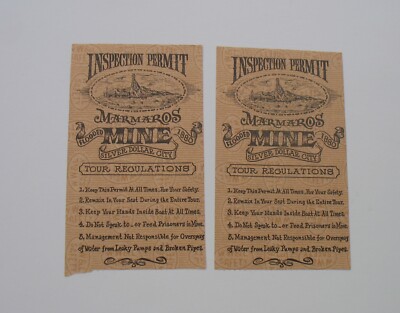Silver Dollar City Branson Missouri Marmaros Flooded Mine Inspection Stub Lot