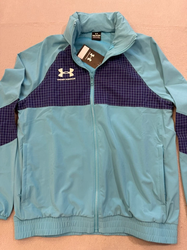 Under Armour Jacket Women's Small New Retro Active Track Windbreaker Hooded - Image 3 of 4