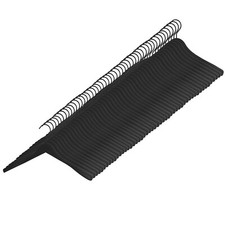 50x premium high quality wooden hangers 45 cm wide, with plastic, black