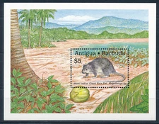 Antigua - MNH Sheet Animals Giant Rice Rat (1989)