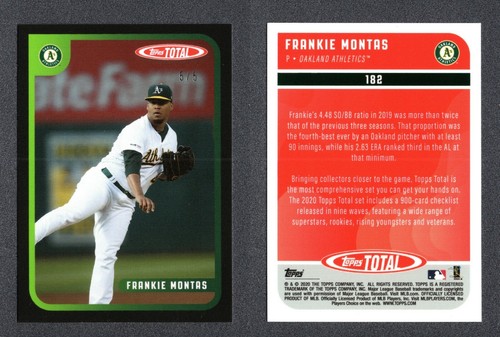 2020 Topps Total Wave 2 Black 5/5 #182 Frankie Montas Oakland Athletics - 第 1/1 張圖片