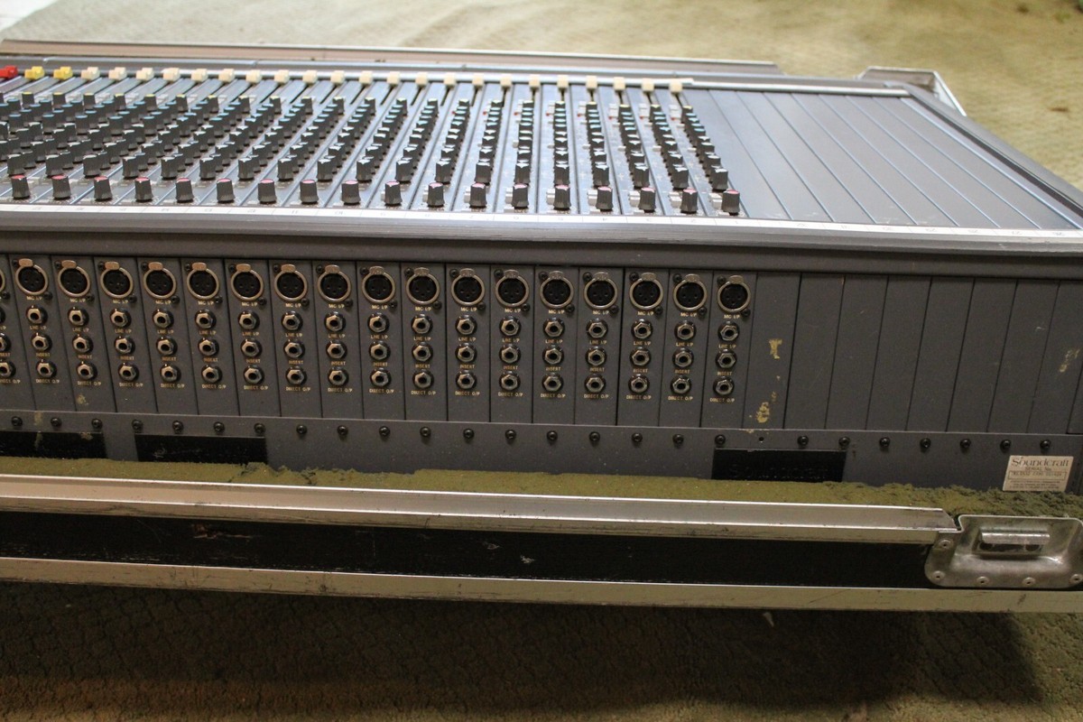 Soundcraft Delta 200 24 Channel Monitor Console With Flight Cases