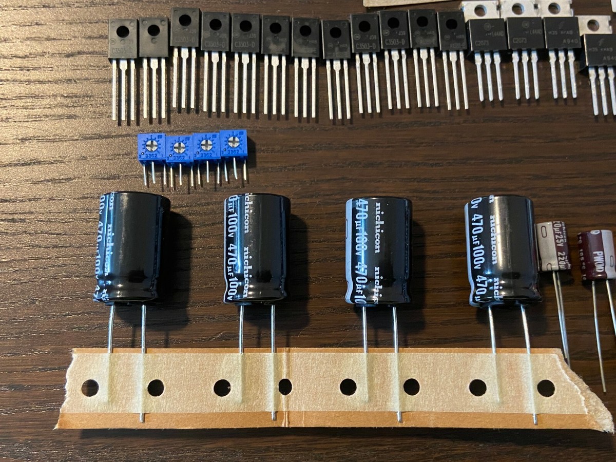 Pioneer SX-1250 Amp Board Rebuild Kit AWH-048 Recap & Repair Kit