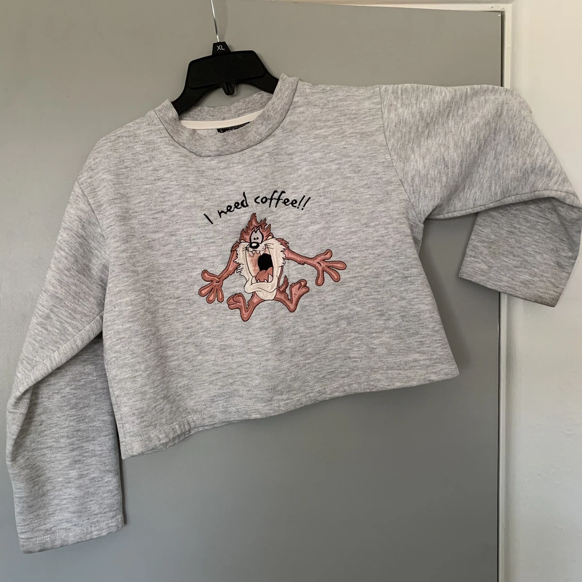 Looney tunes cropped sweatshirt sales