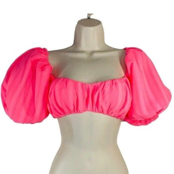 lpa cropped peasant top