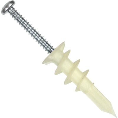 Hillman #6 Nylon with PHP Wallboard Self-Drilling Anchor (4 Ct.) 9414 HILLMAN