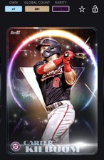 Topps MLB Bunt DIGITAL Card 2021 Eclipse Black Base Carter Kieboom