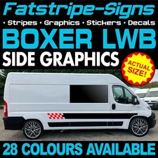 to fit PEUGEOT BOXER L3 LWB GRAPHICS STICKERS STRIPES DECAL CAMPER VAN MOTORHOME