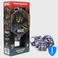 Rogue Class Dice - Set of 15 Purple - Sirius Dice D&D RPG