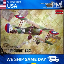 Roden 616 Nieuport 28C1 French fighter-biplane WWI plastic model scale 1/32