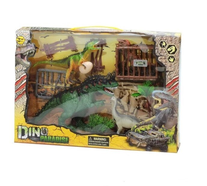 Giocattolo Dino Paradise Dinosauri Assortiti con Accessori General Trade