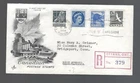 Canada 1954 #335,36,41,43 Super First Day Cover  mailed to Bridgeport $20