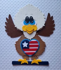 American Eagle Patriotic. Scrapbook, Card making Paper Piecing