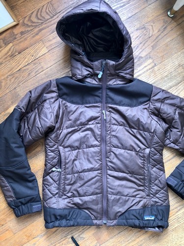 Brown Quilted Ski Puffer Jacket Size 
