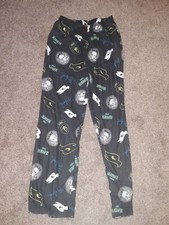 Boys Large 14/16 Tony Hawk Skater Skull Pajama Pants Sleepwear Elastic Waist