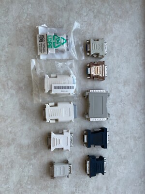 DVI-D Digital Dual Link SET of  VGA Adapters Male to Female Computer Monitor