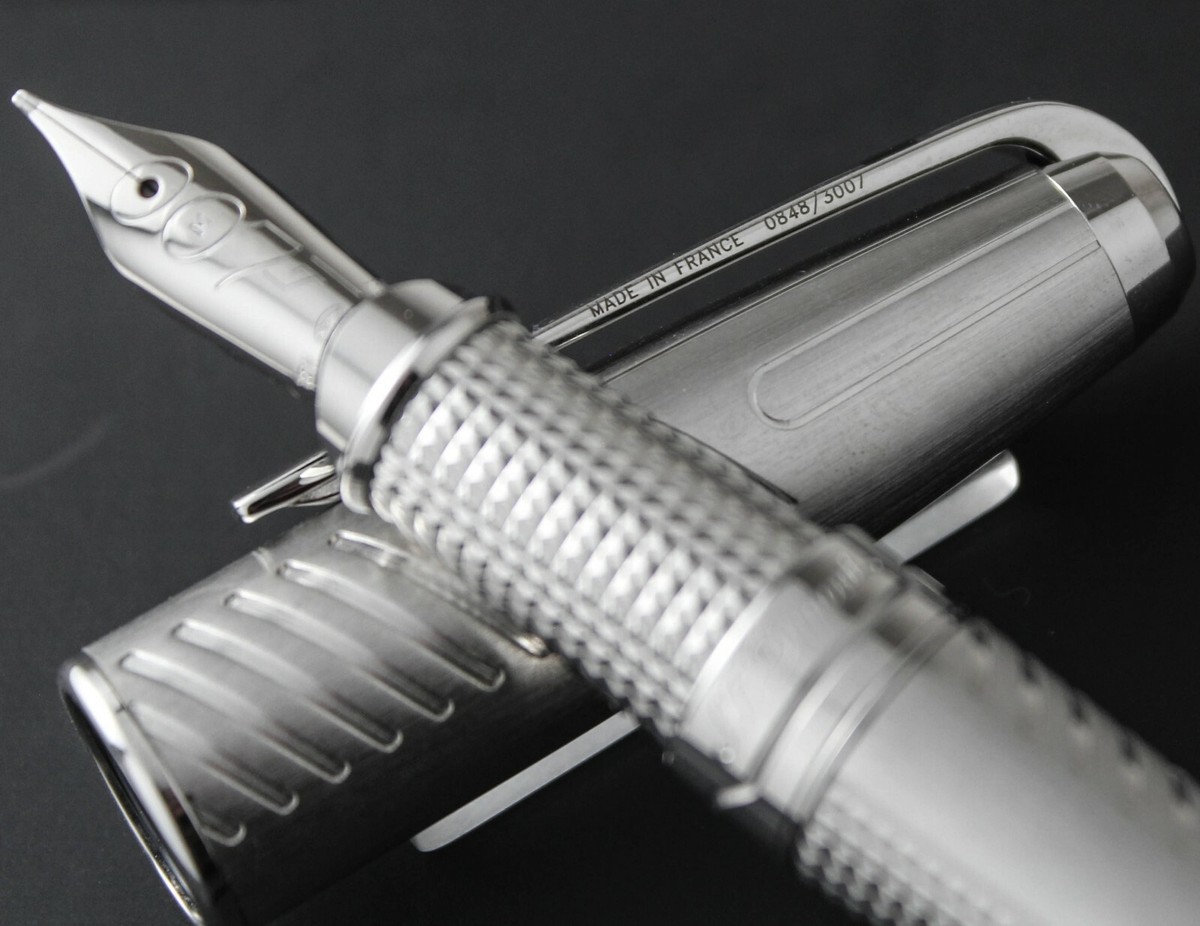 S.T. Dupont James Bond 007 Palladium Olympio Fountain Pen w/ Laser