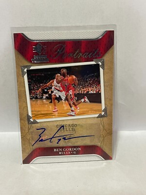 2007-08 SP Rookie Threads Portraits Autographs #POBG Ben Gordon