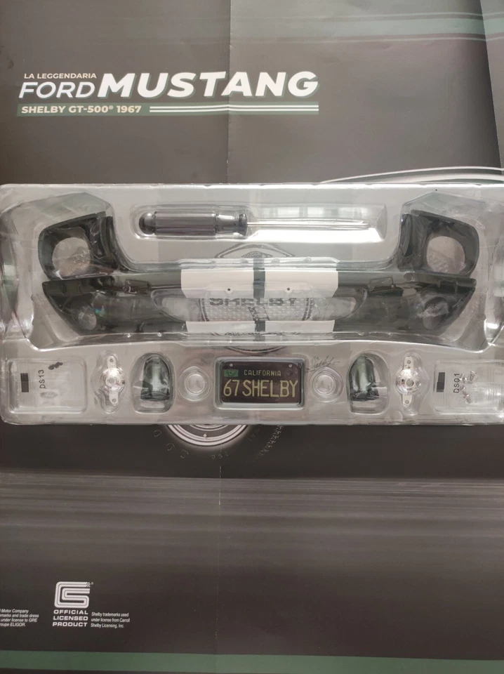Ford Mustang Shelby GT 500 1967 Scala 1:6 California Modello Auto DeAgostini N 1 - Immagine 2 di 2