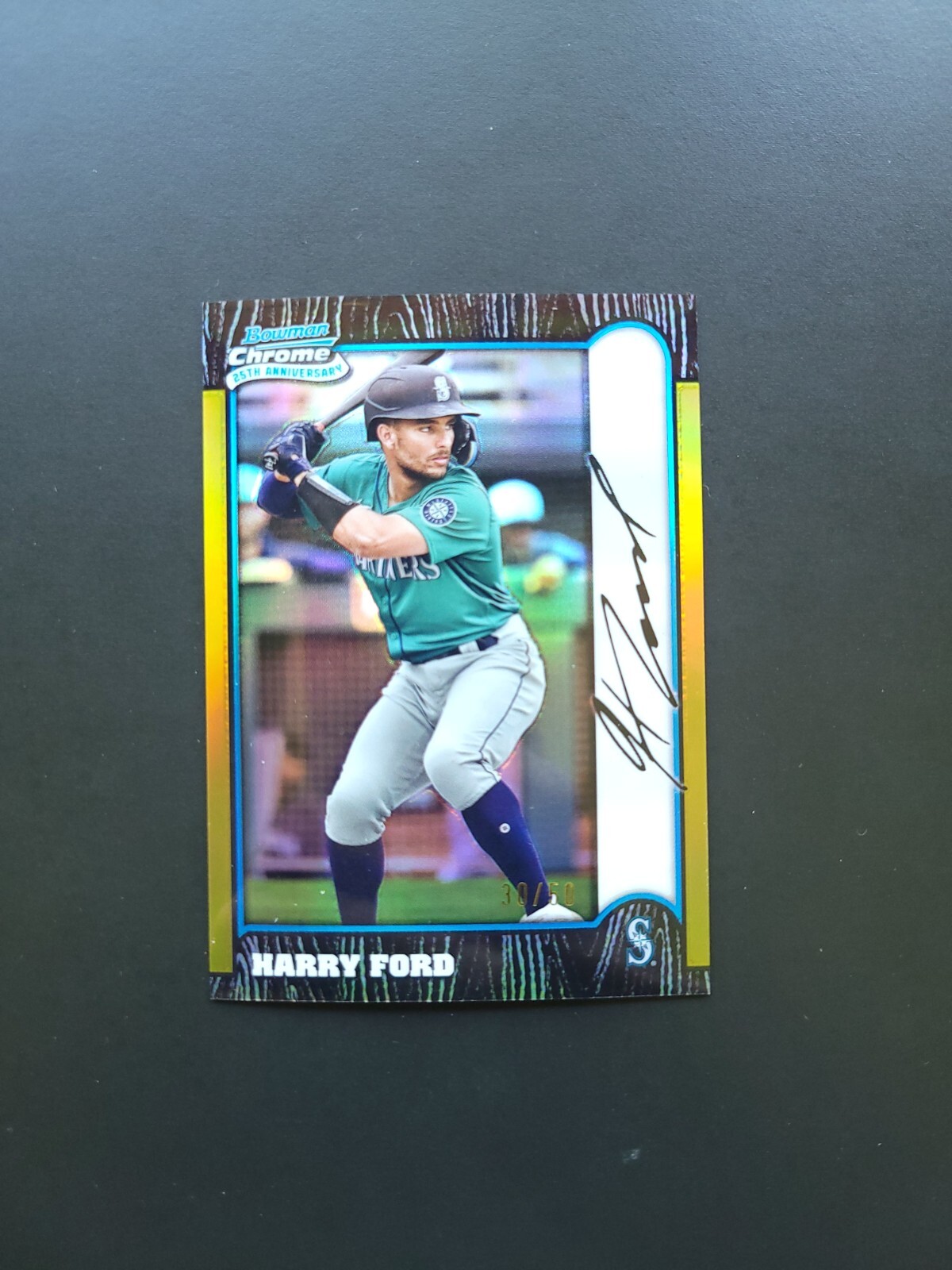 2024 Bowman Chrome  25th Anniversary #BC2524 Harry Ford Gold Refractor /50