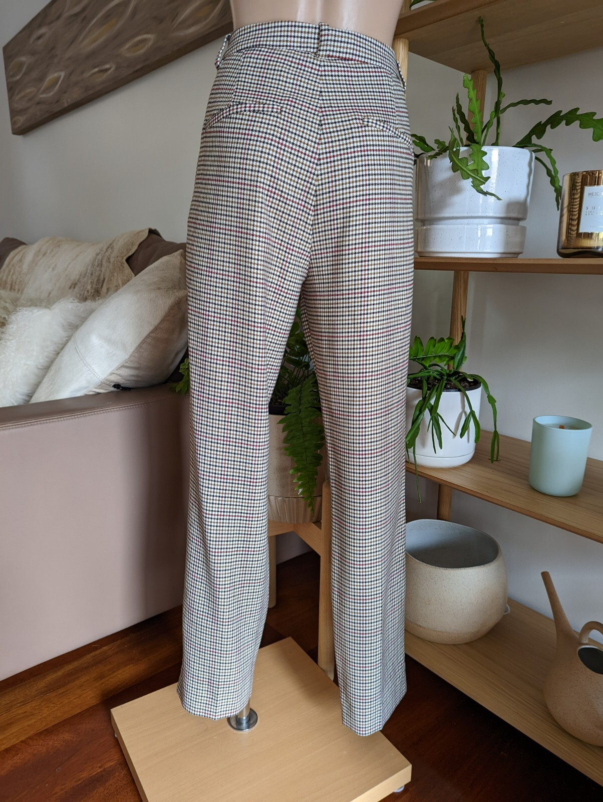 Zara Basic houndstooth single breasted Blazer and… - image 7