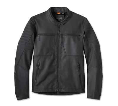 Harley Davidson Men's Willie G Skull Graphic Leather Riding Jacket