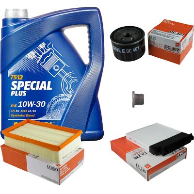 MAHLE Inspektionspaket 5 L MANNOL Special Plus 10W-30 für Renault Modus/Grand