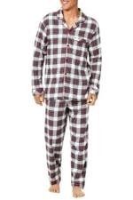 Family Pajamas 2-PC Stewart Plaid Cotton Knit Plaid 100% cotton size S
