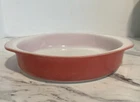 Vintage Pyrex Flamingo Pink 8” Round Baking Dish #221 Ovenware Some Blemishes