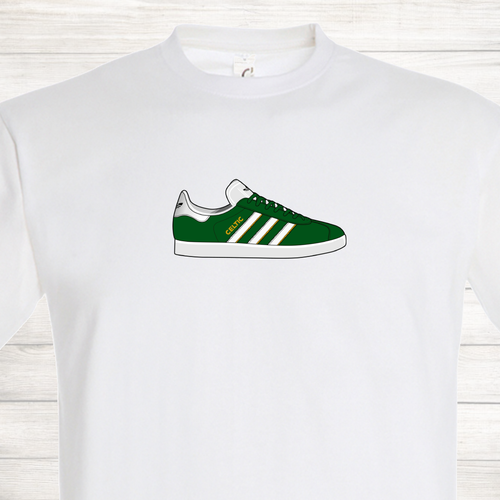 Celtic FC Gazelle Football The Bhoys The Hoops The Celts Top Trainer T Shirt - Picture 6 of 11