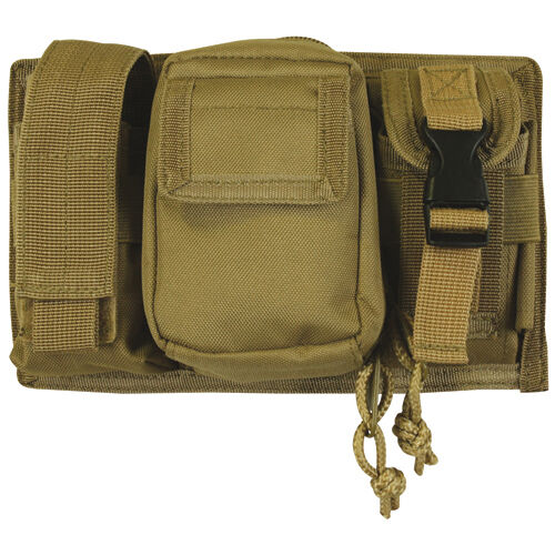 Tactical Military Triple Panel MOLLE Pouch for Mags Lights - COYOTE DESERT TAN - Afbeelding 1 van 1