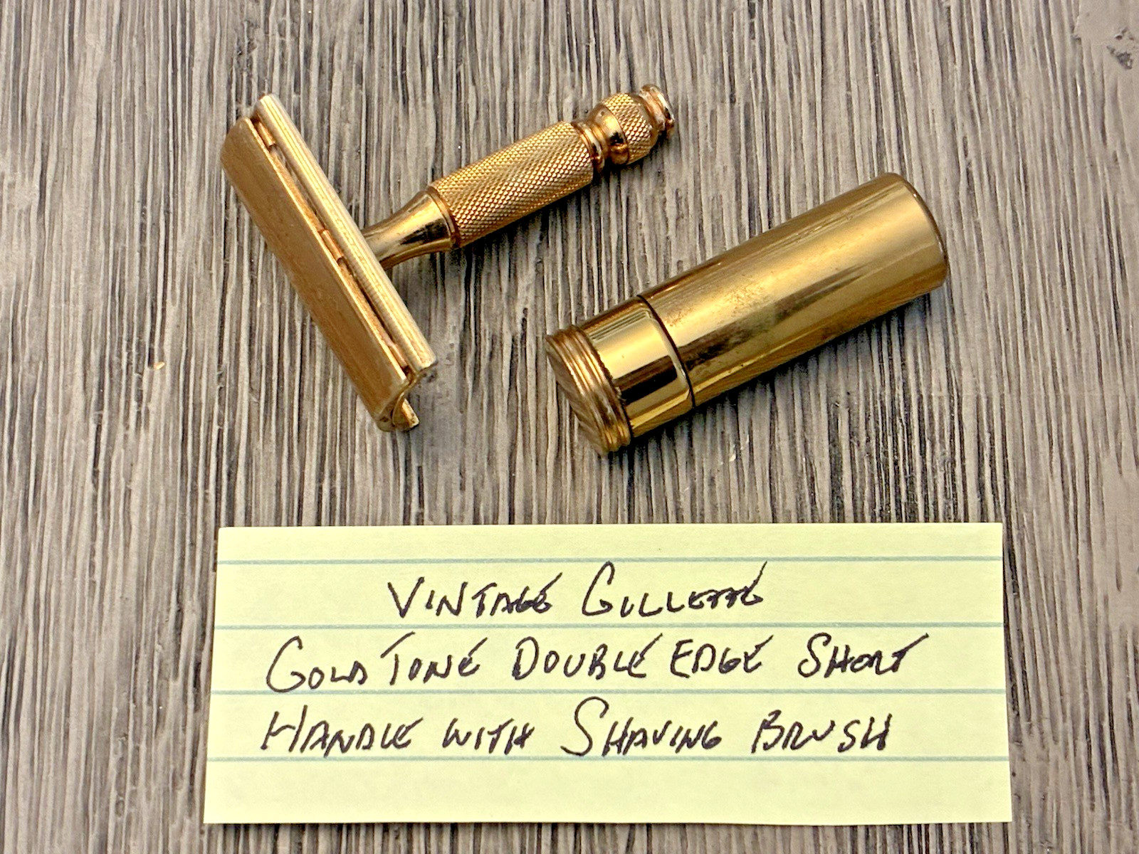 W/ Knurled Handle/ Shaving Brush
