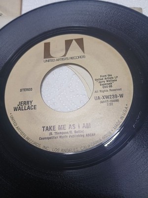 JERRY WALLACE Touch Me/Take Me As I Am 45 7'' Record Vinyl Records