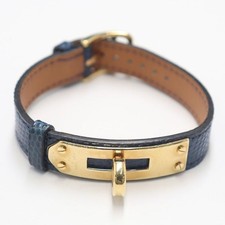 Hermes Kelly KRH 0045100 1ERT Leather Blue 12mm Watch Women